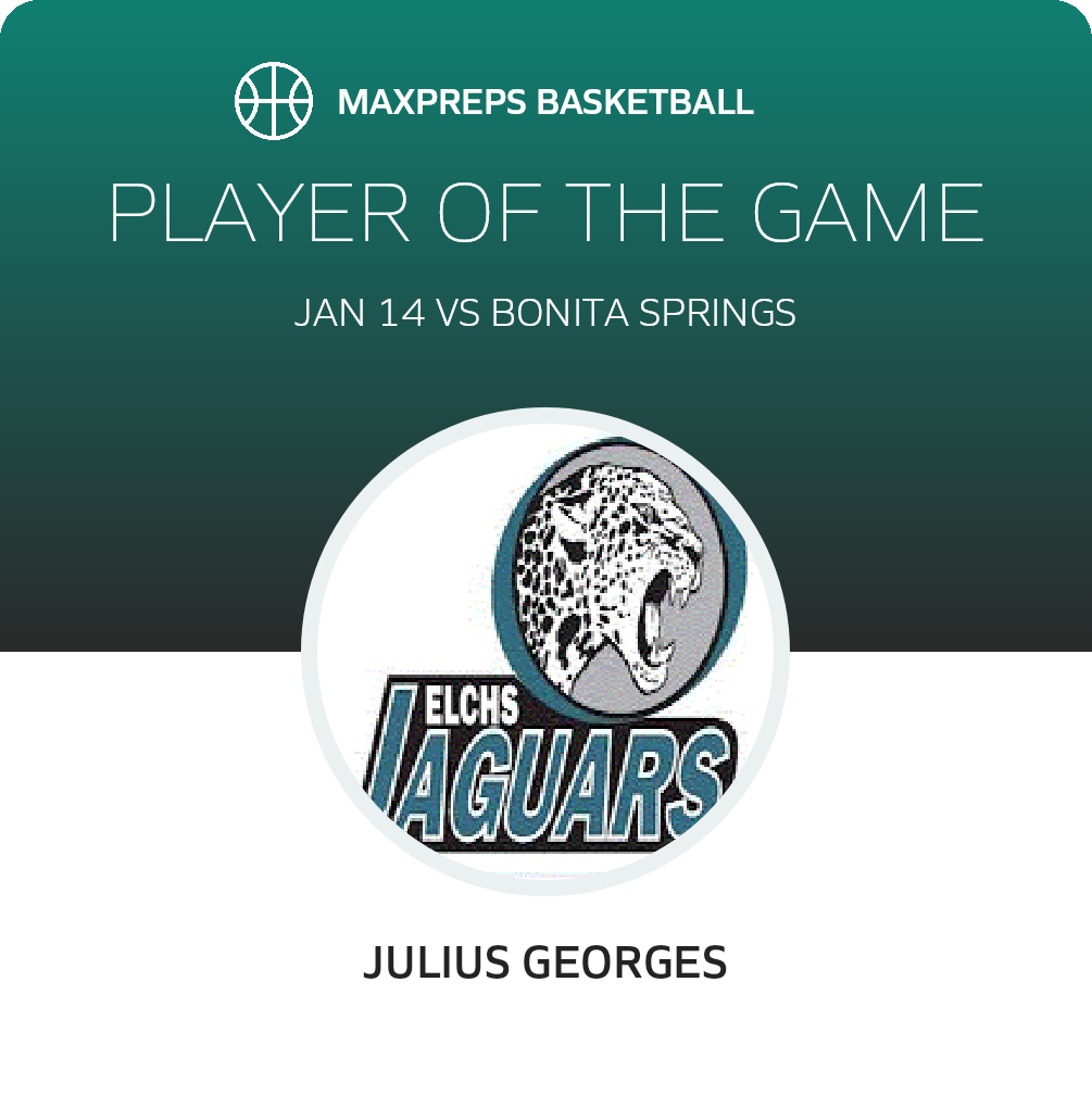 #1 Julius Georges Player of the Game badge