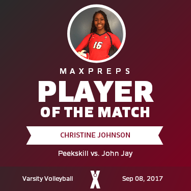 #16 Christine Johnson Player of the Game badge