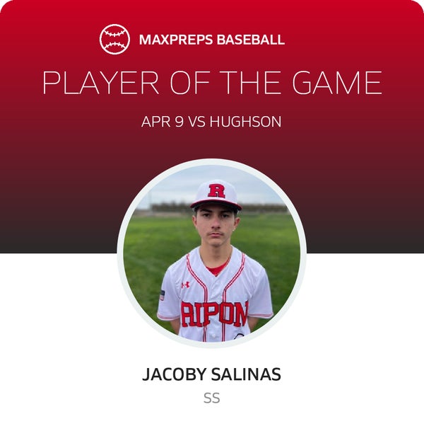 #1 Jacoby Salinas Player of the Game badge