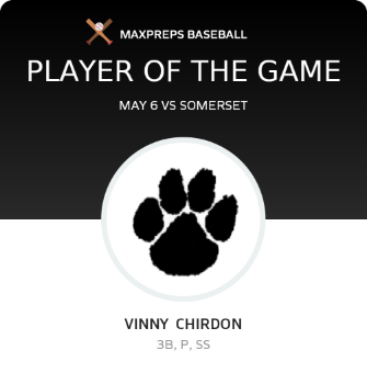 #13 Vinny  Chirdon Player of the Game badge