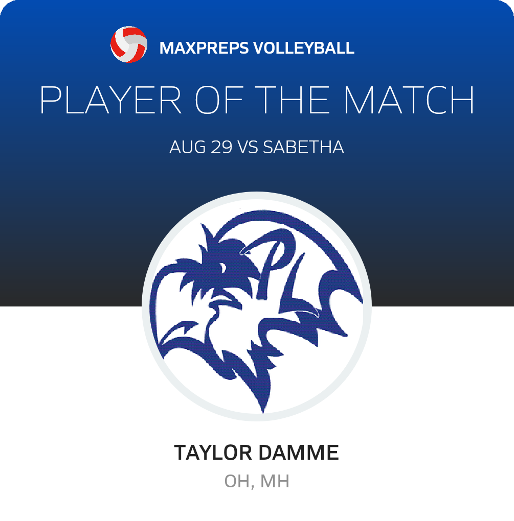 #23 Taylor Damme Player of the Game badge