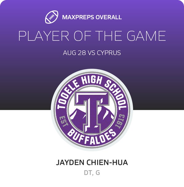 #58 Jayden Chien-hua Player of the Game badge