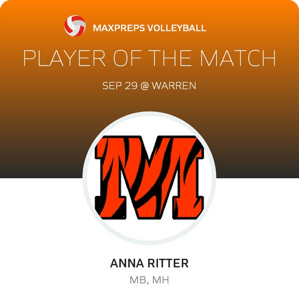 #12 Anna Ritter Player of the Game badge