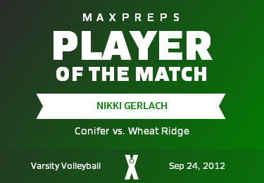 #10 Nikki Gerlach Player of the Game badge