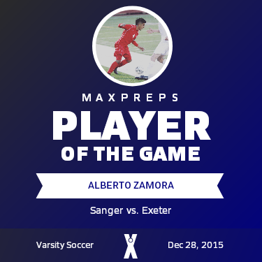 #4 Alberto Zamora Player of the Game badge