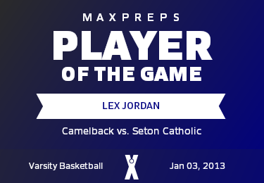 #12 Lex Jordan  Player of the Game badge