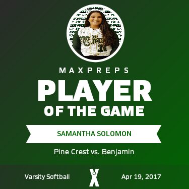 #11 Samantha Solomon Player of the Game badge