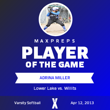 #11 Adrina Miller Player of the Game badge