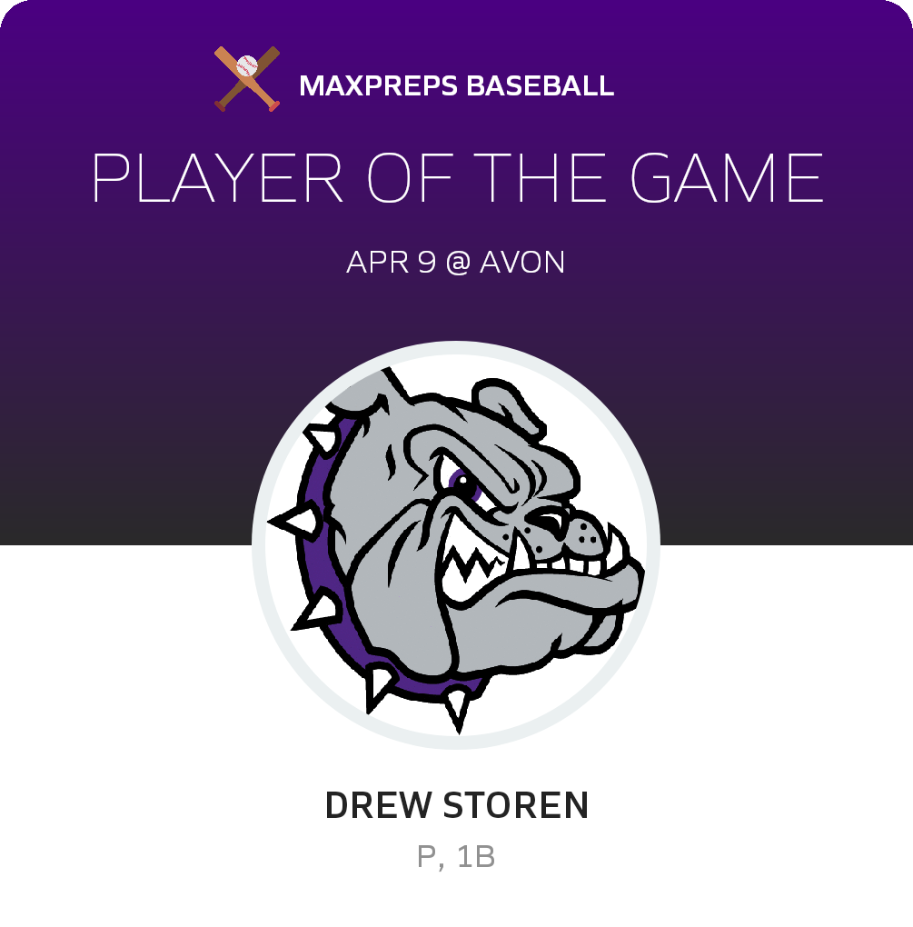 #1 Drew Storen Player of the Game badge