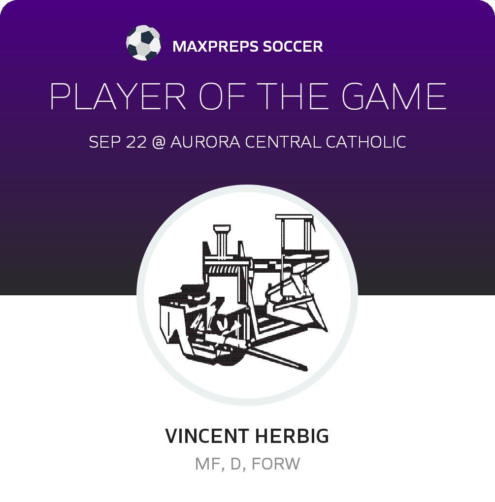 #3 Vincent Herbig Player of the Game badge