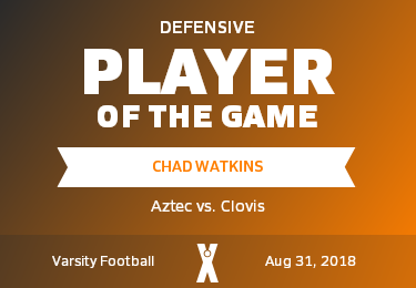 #52 Chad Watkins Player of the Game badge