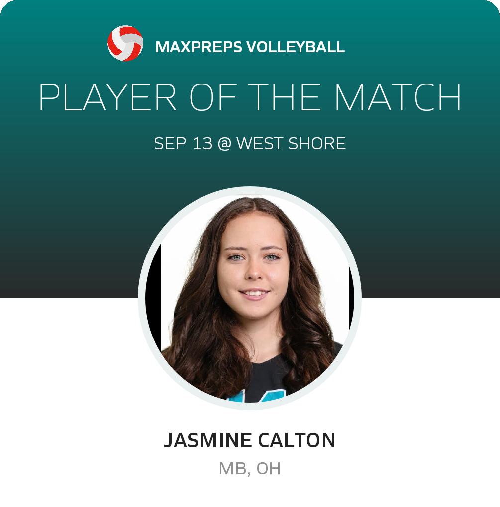 #14 Jasmine Calton Player of the Game badge