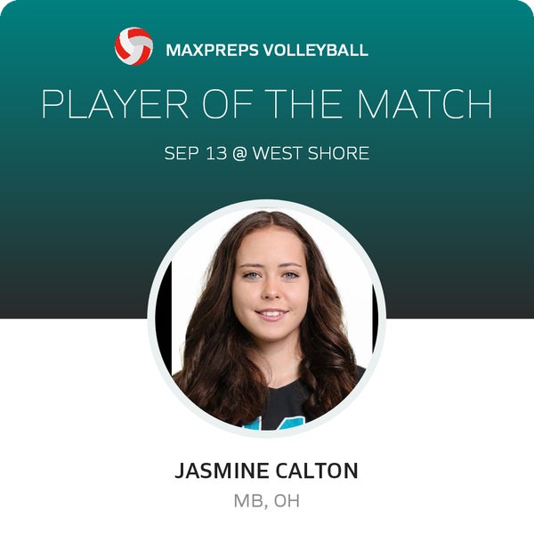 #14 Jasmine Calton Player of the Game badge