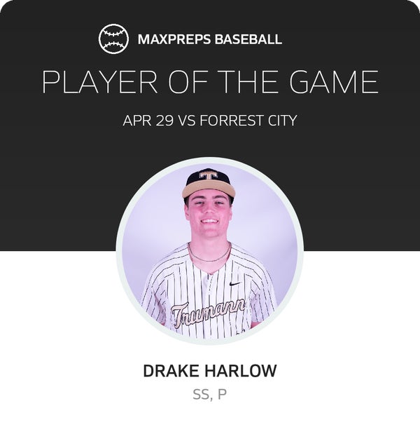 #14 Drake Harlow Player of the Game badge