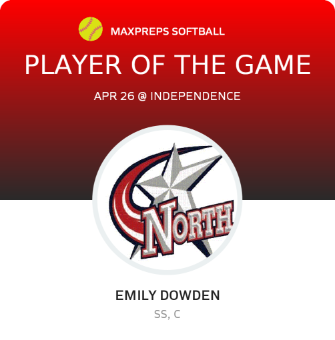 #00 Emily Dowden Player of the Game badge