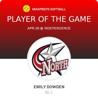#00 Emily Dowden Player of the Game badge