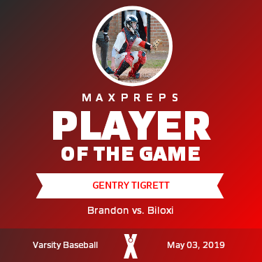 #16 Gentry Tigrett Player of the Game badge