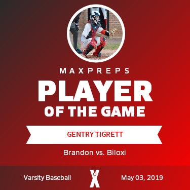 #16 Gentry Tigrett Player of the Game badge