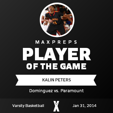 #21 Kalin Peters Player of the Game badge