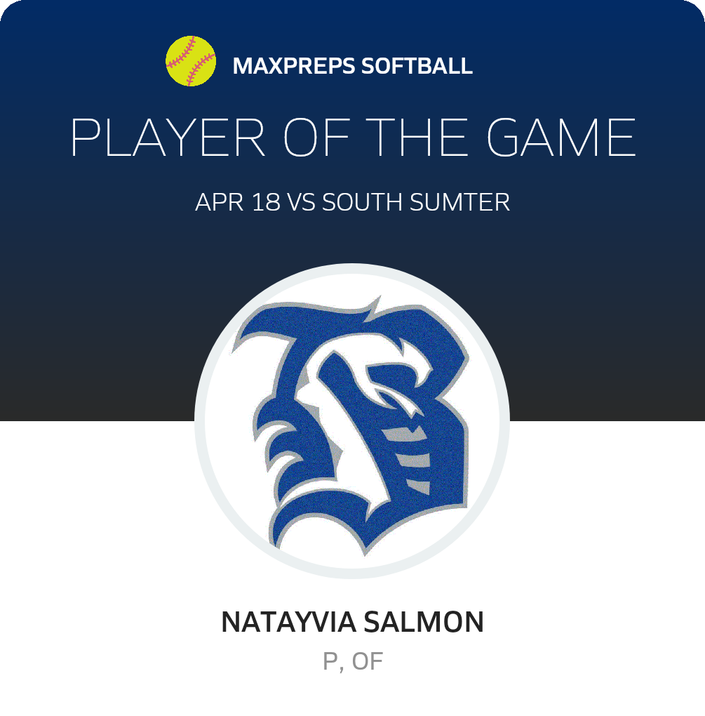 #42 Natayvia Salmon Player of the Game badge