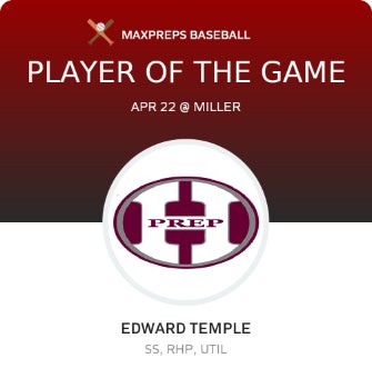#4 Edward Temple Player of the Game badge