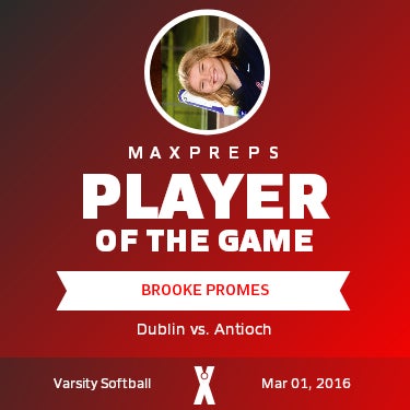 #15 Brooke Promes Player of the Game badge