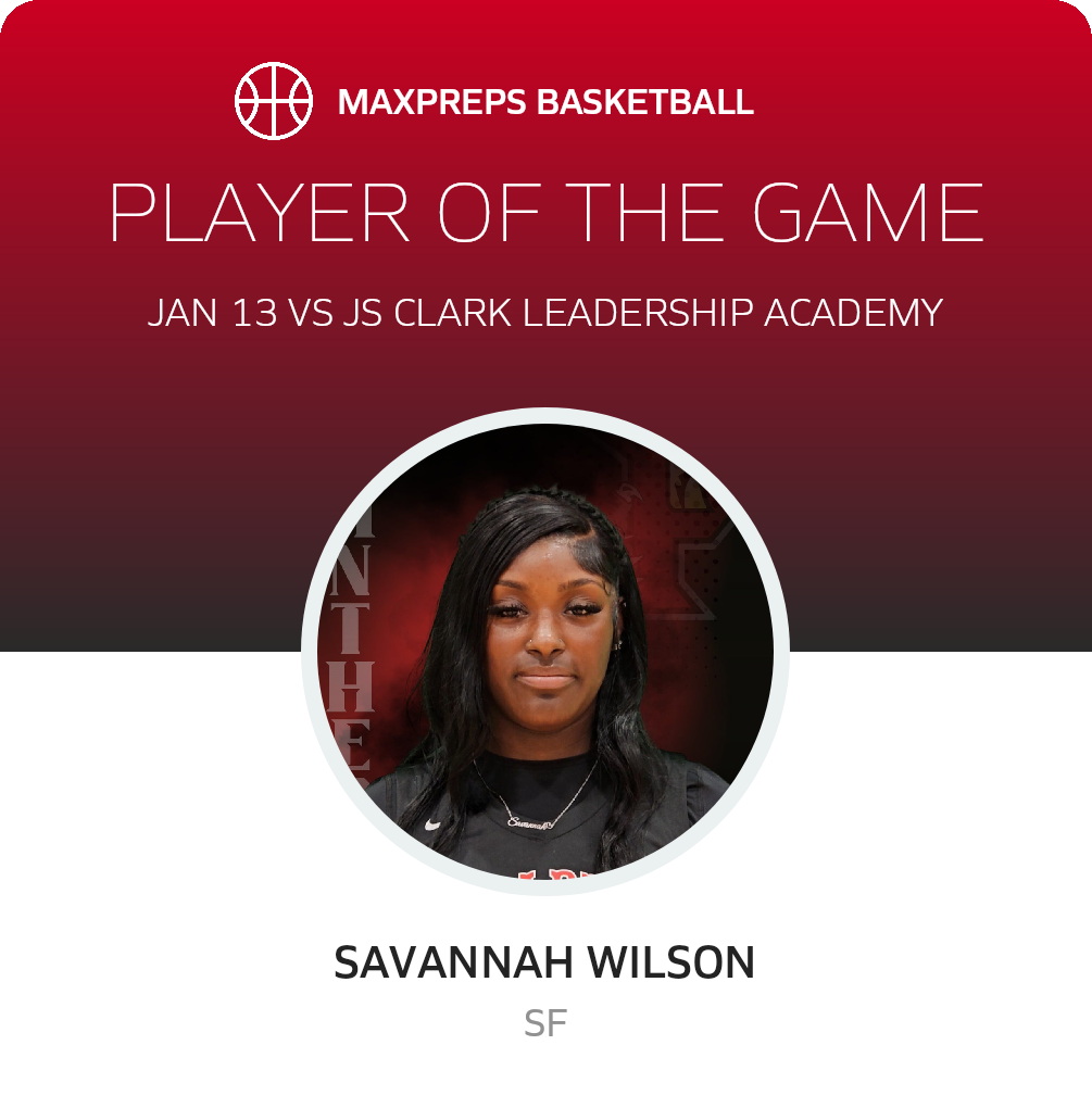 Savannah Wilson's Parkway High School Career Home, image size:1005x1020