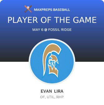 #8 Evan Lira Player of the Game badge