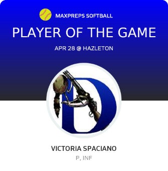 #33 Victoria Spaciano Player of the Game badge