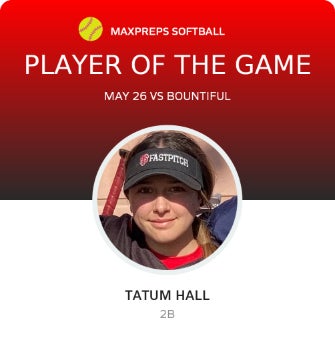 #17 Tatum Hall Player of the Game badge