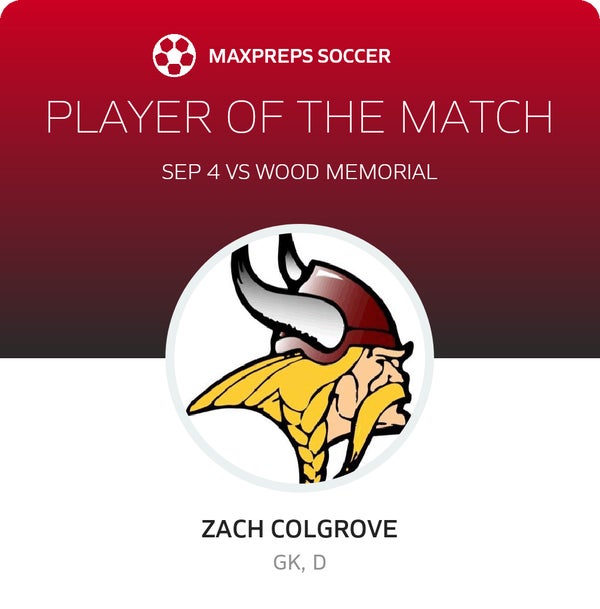 #1 or Zach Colgrove Player of the Game badge