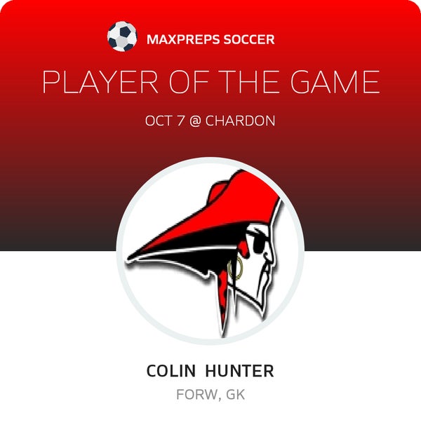 #27 Colin Hunter Player of the Game badge