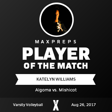 #12 Katelyn Williams Player of the Game badge