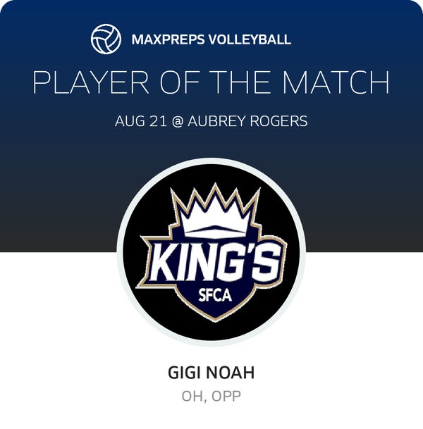 #3 Gigi Noah Player of the Game badge
