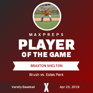 #18 Braxton Shelton Player of the Game badge
