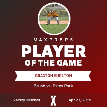 #18 Braxton Shelton Player of the Game badge