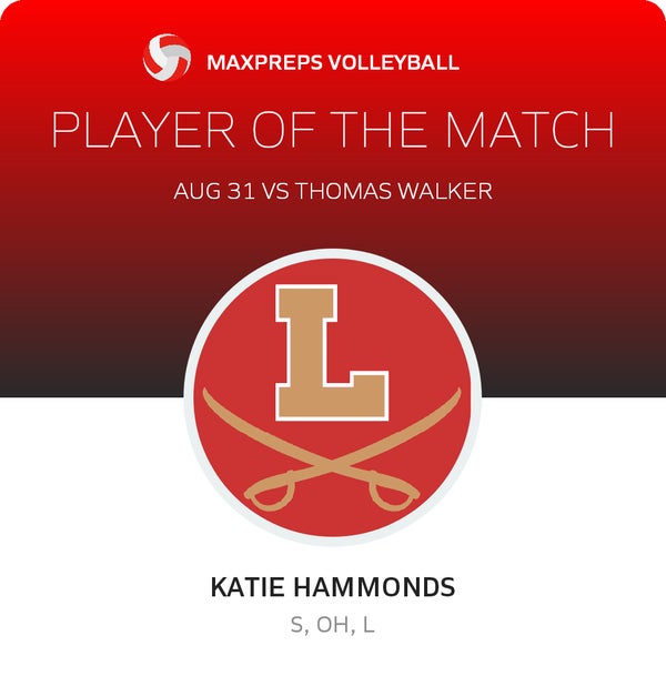 #10 Katie Hammonds Player of the Game badge