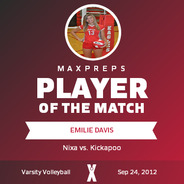 #13 Emilie Davis Player of the Game badge