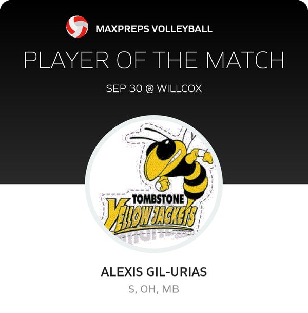 #6 Alexis Gil-Urias Player of the Game badge