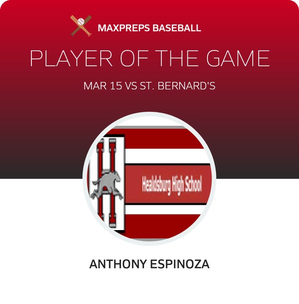 #20 Anthony Espinoza Player of the Game badge