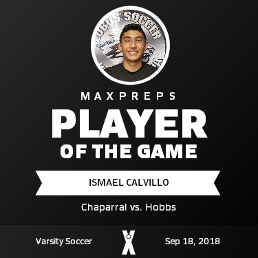 #17 Ismael Calvillo Player of the Game badge