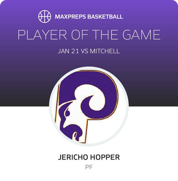#20 Jericho Hopper Player of the Game badge