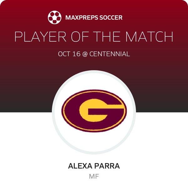 #7 Alexa Parra Player of the Game badge