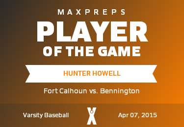 #13 Hunter Howell Player of the Game badge