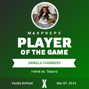 #4 Daniela Chambers Player of the Game badge