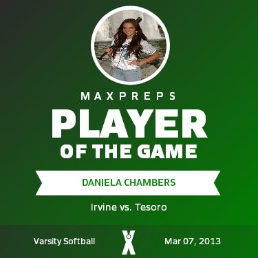 #4 Daniela Chambers Player of the Game badge