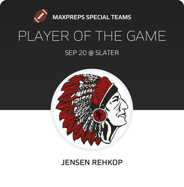 #10 Jensen Rehkop Player of the Game badge