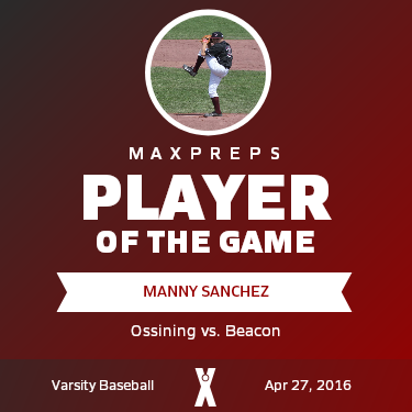 #5 Manny Sanchez Player of the Game badge