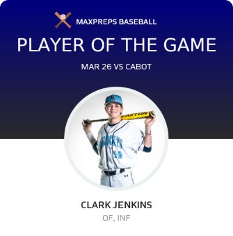 #19 CLARK JENKINS Player of the Game badge