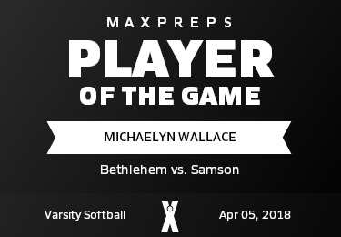 #4 Michaelyn Wallace Player of the Game badge